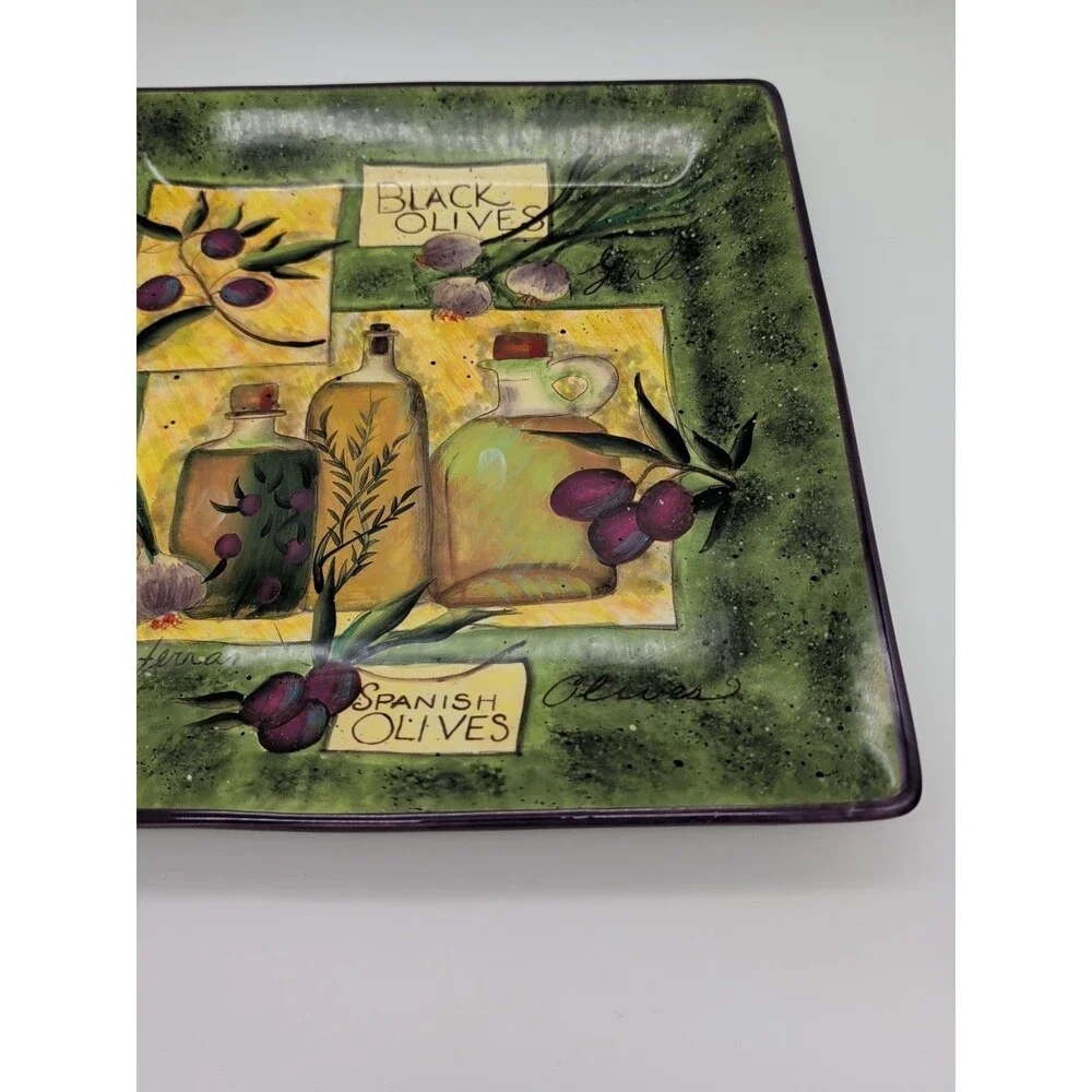 Certified International Susan Winget Garden of Olives Platter